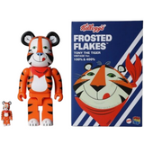 Medicom Tony The Tiger Vintage Ver. Frosted Flakes 100% 400% Bearbrick Figure Set
