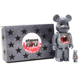 Medicom Toy Staple Pigeon x Atmos 25th Anniversary 400% & 100% BEARBRICK Figure Set
