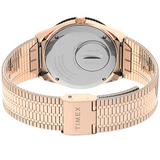 Q TIMEX 36MM STAINLESS STEEL BRACELET WATCH WOMEN'S  | ROSE GOLD TONE
