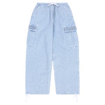 Knitted Indigo Cargo Pants