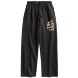 A.S.S.C Embroidered Rose Kkotch Sweats Open Hem