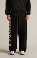 Fleece Relaxed Sweatpants - Black
