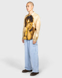 Knitted Indigo Cargo Pants