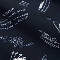 PAPER PLANES | SKETCH PRINT SWIM SHORTS INDIGO