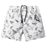 PAPER PLANES | SKETCH PRINT SWIM SHORTS WHITE