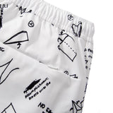 PAPER PLANES | SKETCH PRINT SWIM SHORTS WHITE