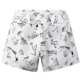 PAPER PLANES | SKETCH PRINT SWIM SHORTS WHITE