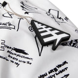 PAPER PLANES | SKETCH PRINT SWIM SHORTS WHITE