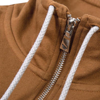 OPEN HEM HALF ZIP SWEATSHIRT RUBBER