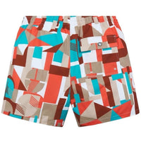 Mosaic Print Swim Trunk