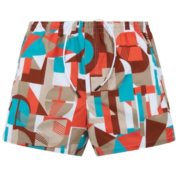 Mosaic Print Swim Trunk