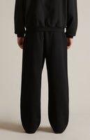 Fleece Relaxed Sweatpants - Black
