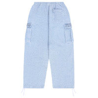 Knitted Indigo Cargo Pants