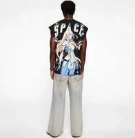 Space sleeveless knit