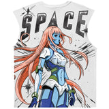 Space sleeveless knit