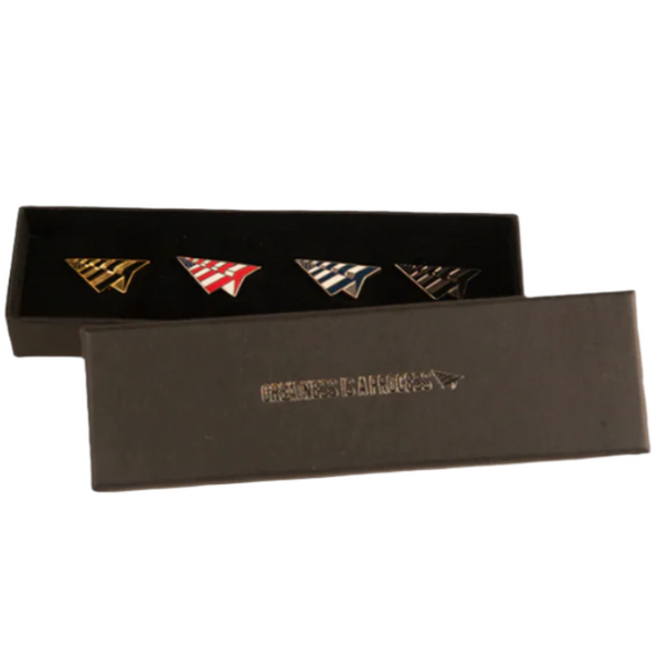 Metallic Planes Pin Set