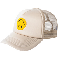 Smiley Upside Down Trucker Hat