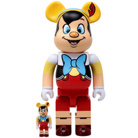 Medicom Disney Pinocchio BE@RBRICK 100% and 400% figure Set