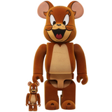 Medicom Toy Jerry Flocky Ver. BE@RBRICK 100% and 400% figure Set