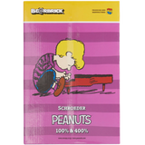 Medicom Schroeder Peanuts 100% 400% Bearbrick Figure Set