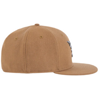 WOOL MELTON CROWN 9FIFTY LEATHER STRAPBACK HAT