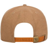 WOOL MELTON CROWN 9FIFTY LEATHER STRAPBACK HAT