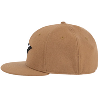 WOOL MELTON CROWN 9FIFTY LEATHER STRAPBACK HAT