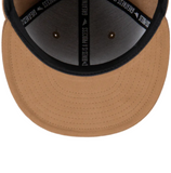 WOOL MELTON CROWN 9FIFTY LEATHER STRAPBACK HAT