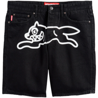 Black Dog Denim Shorts