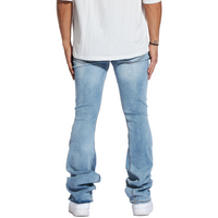 Arch Stacked Flare Denim - Light Wash