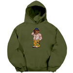 Folk Fitted Bear Hoodie