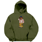 Folk Fitted Bear Hoodie
