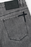 Bryant Skinny Jean | Clouded Mist Cross Patch
