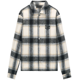 Parlan Shacket | Ivory Cross Circuit Board