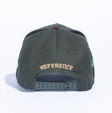 Paradise LA Snapback Hat Green/Brown