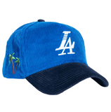 Paradise LA Corduroy Snapback Hat Royal Blue/Navy