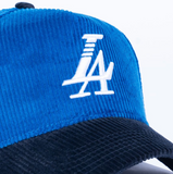 Paradise LA Corduroy Snapback Hat Royal Blue/Navy