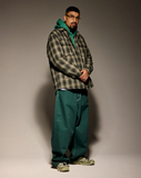 Oversized Flannel Shirt Jacket