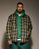 Oversized Flannel Shirt Jacket