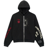 RTA Riko Half Half Zip Up - Vintage Black