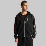 RTA Riko Half Half Zip Up - Vintage Black