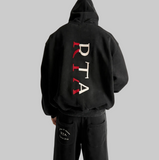 RTA Riko Half Half Zip Up - Vintage Black