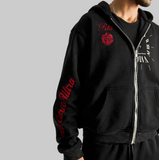 RTA Riko Half Half Zip Up - Vintage Black