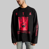 RTA Marceau Oversized LS Tee - Black Payday