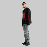 RTA Marceau Oversized LS Tee - Black Payday