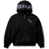 Sport Stripe Zip Up Hoodie