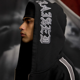 Sport Stripe Zip Up Hoodie