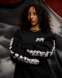 Gothic Embroidered Waffle Thermal
