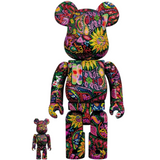 Medicom X Japan Hide Psychedelic Paisley 100% 400% Bearbrick Figure Set