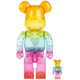 Medicom x Emotionally Unavailable Gradient Heart 100% 400% Bearbrick Figure Set